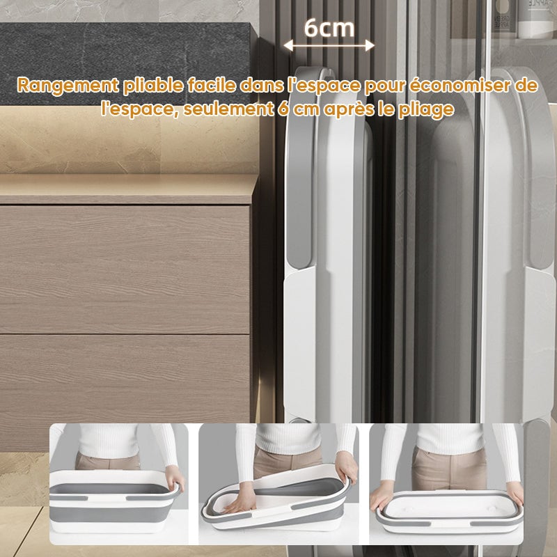 💦Seau pliable portatif rectangulaire💦