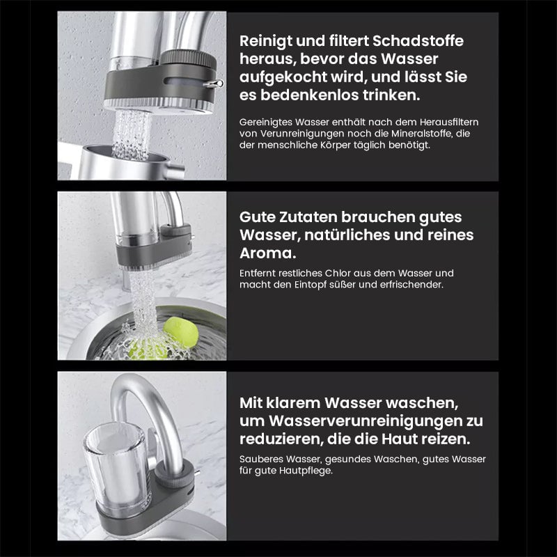 Wasserhahn-Wasserreiniger mit Adaptern