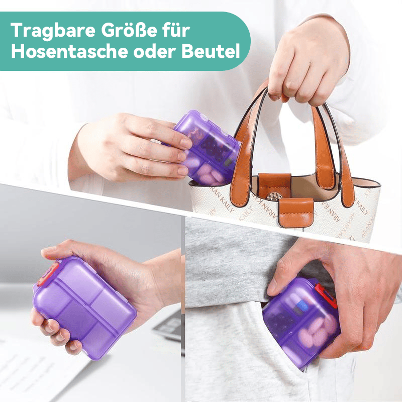 Reise-Pillenbox (161 Etiketten zur individuellen Gestaltung)