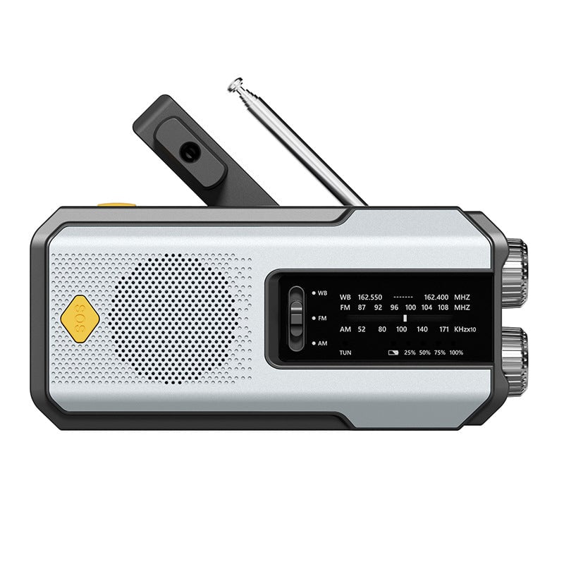 Portable Emergency Radio with Hand-crank Power