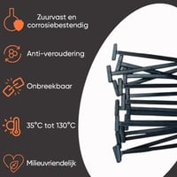 Universele kabelbindergesp van nylon