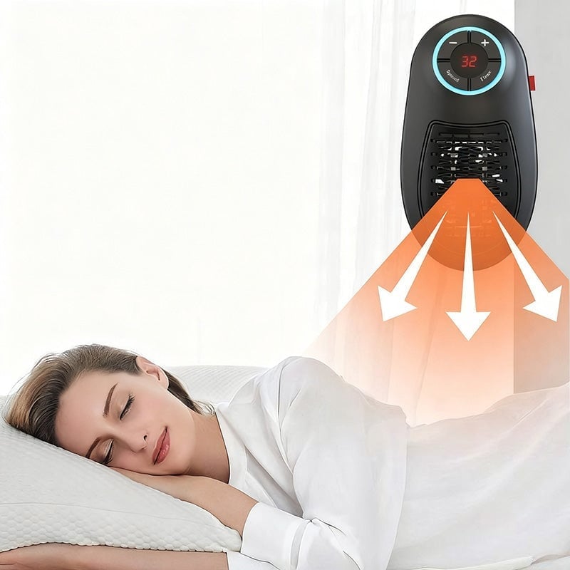 Quick-Heat Mini Wall-Mounted Electric Heater