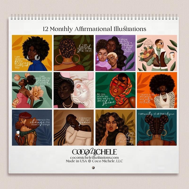 2025 Affirmation Wall Calendar