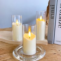🕯️3D Glass Realistic LED Light