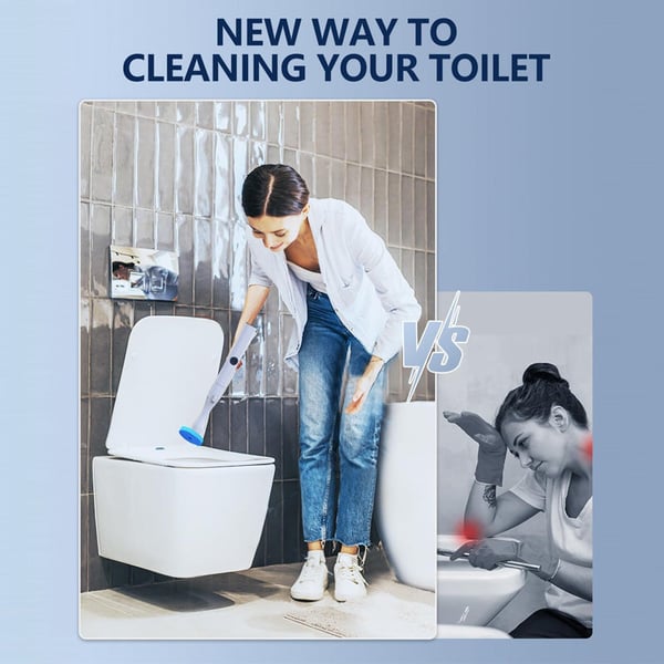 Electric Toilet Brush and Holder Set