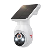 Solar powered color night vision camera