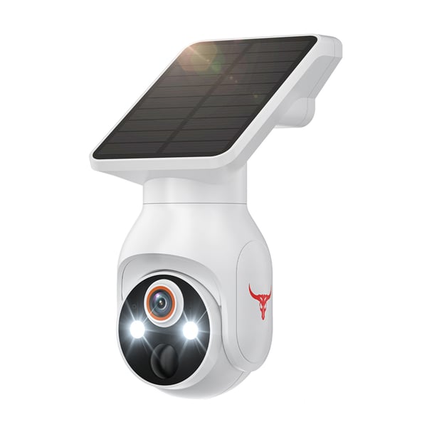 Solar powered color night vision camera