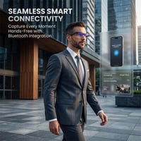 Sakerplus® AI Camera Glasses with Real-Time Translation