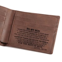 Engraved Genuine Leather Wallet