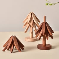 A tree Solid Wood Insulation Placemat