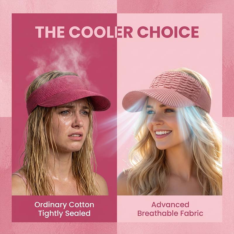 Scaled Brim Sun Visor