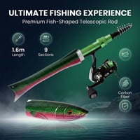 Fish-shaped telescopic rod