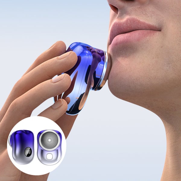 Bærbar elektrisk barbering med lomme