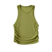 Summer Slim-Fit Ribbed Tank