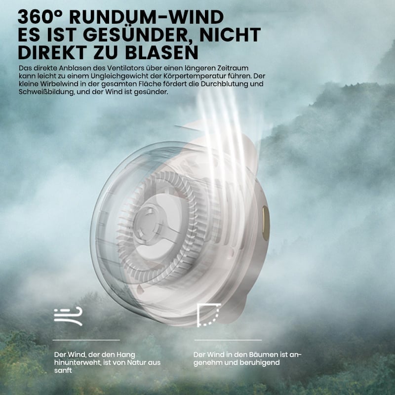 Kleiner Wirbelwind-Clip-Taille-Nackenfächer