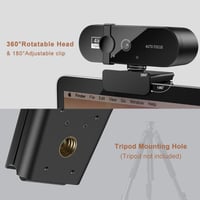 Ultra HD 4K Autofocus Webcam for Laptops