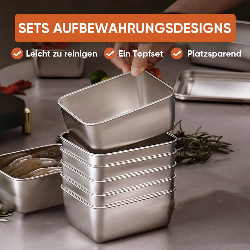 Vorratsbehälter für Lebensmittel aus Edelstahl