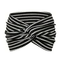 Printed cross yoga headband