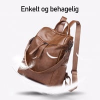 Multifunksjonell PU-ryggsekk for kvinner