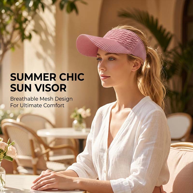 Scaled Brim Sun Visor