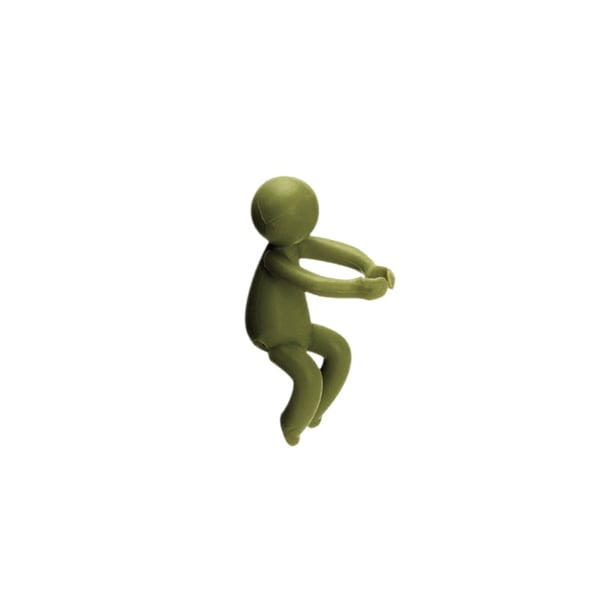 Niedliche praktische Pflanzenunterstützungsfigur