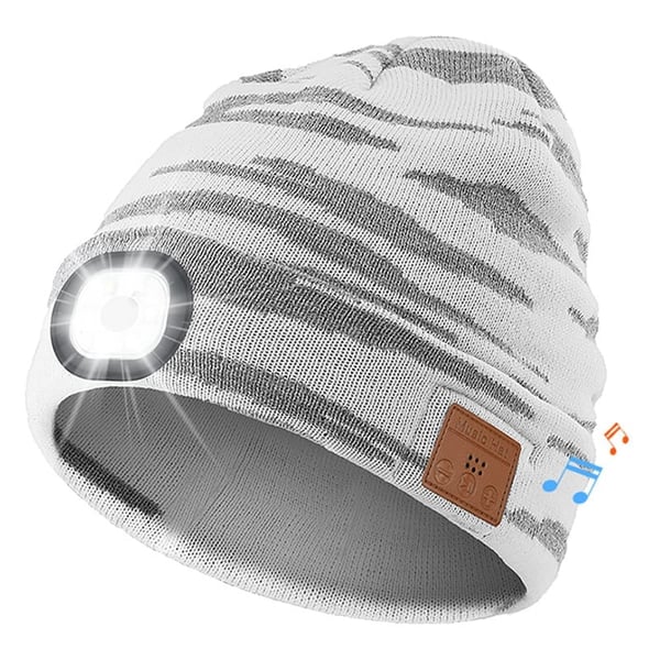 Bluetooth Beanie with LED Light & Removable Speakers