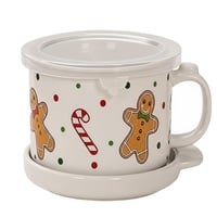 Ceramic Coffee Cup and Saucer Set (Set of 4)