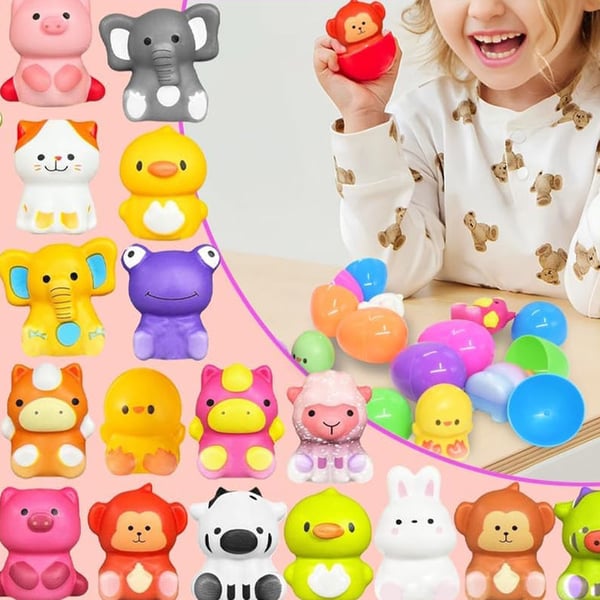 24 PCS Easter Eggs Prefilled Slow Rising Squishy Toys (Pre-sale: 10 days)