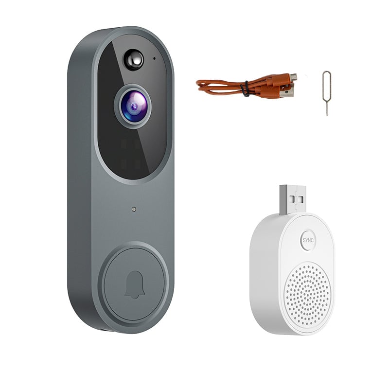 Wireless Smart Doorbell Surveillance Camera with HD Night Vision