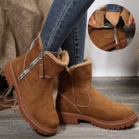 Modische Kurzschaft-Martinsstiefel mit seitlichem Reißverschluss