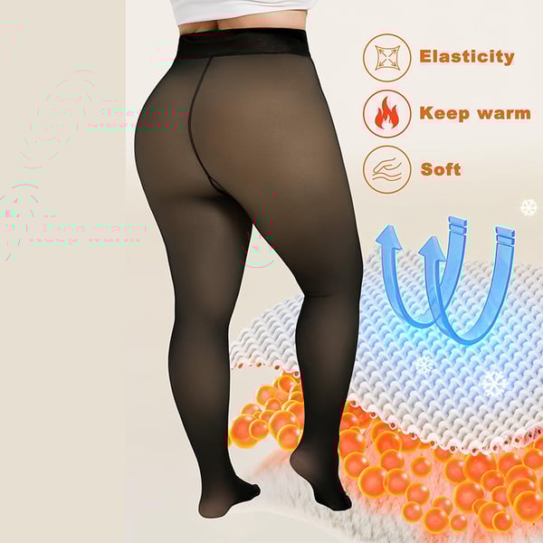 Fleece Lined Winter Tights for Women
