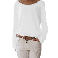 Femmes Manches Longues Pull en Tricot Casual Lâche
