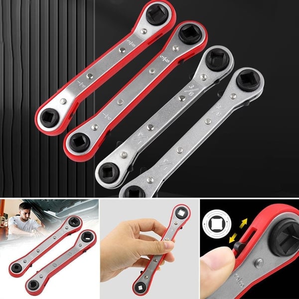 Sakerplus Maintenance Double-ended Square Ratchet Wrench