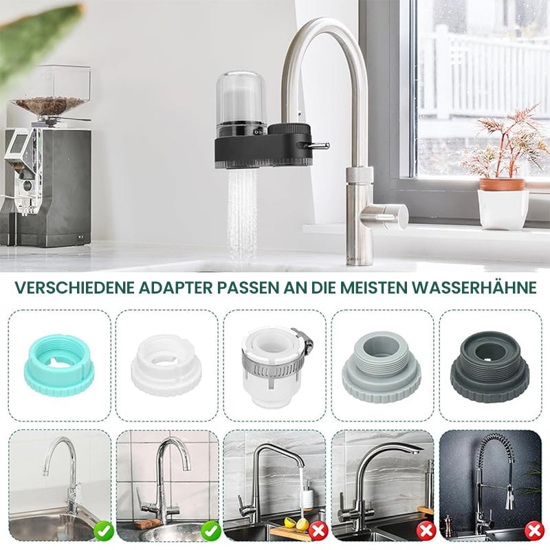 Wasserhahn-Wasserreiniger mit Adaptern