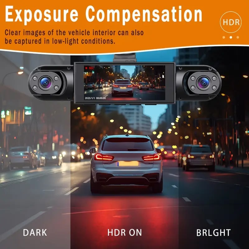 Four-record monitoring driving recorder