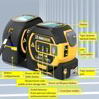 3-In-1 Infrared Laser Tape Measuring