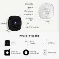 Intelligent Voice HD Sticky Surveillance Camera