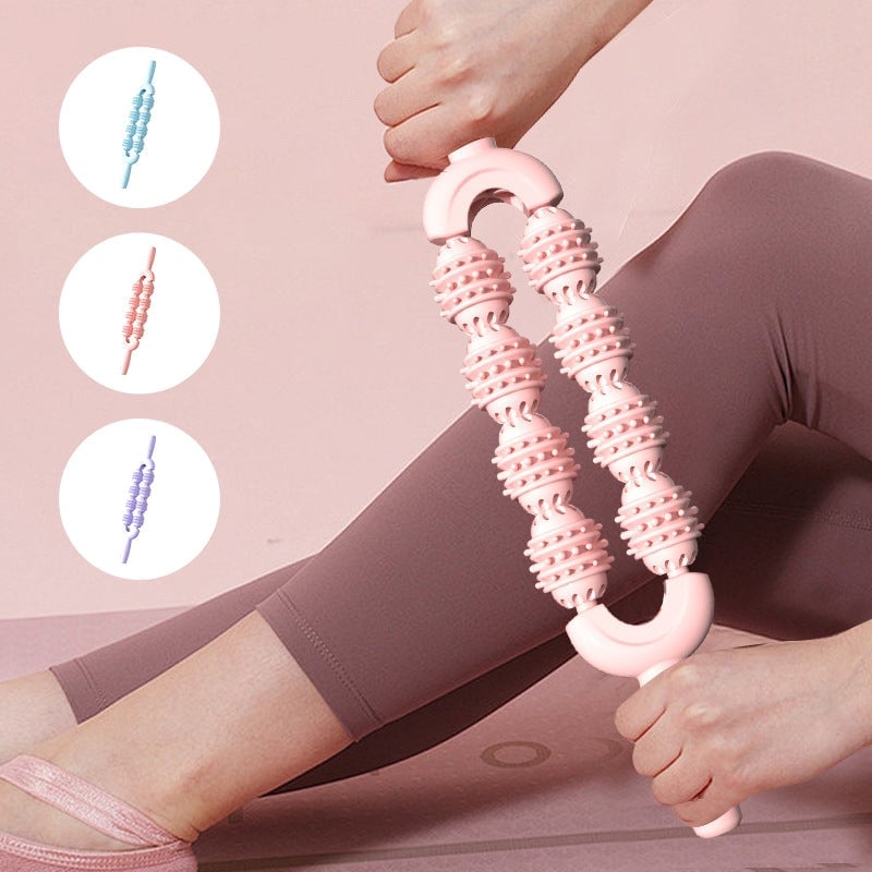 8-Wiel Sensory Massage Stick met twee rijen