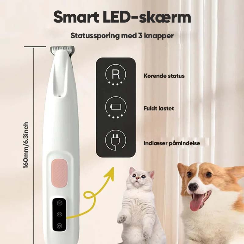 Pelstrimmer med LED lys