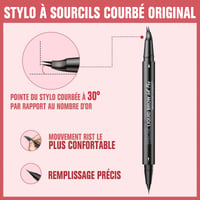 Stylo à sourcils 2 en 1 à double extrémité