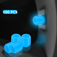 Universal Fluorescent Tire Valve Caps (4 PCS/Set)