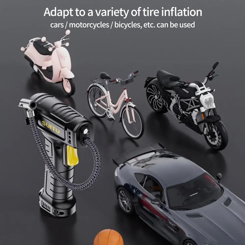 Portable Car Tire Inflator with Digital Display