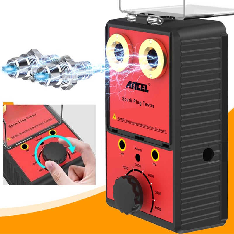 Dual Spark Plug Tester with Two 12mm Spark Plug Sockets