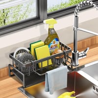 Self-Draining Kitchen Sponge Holder