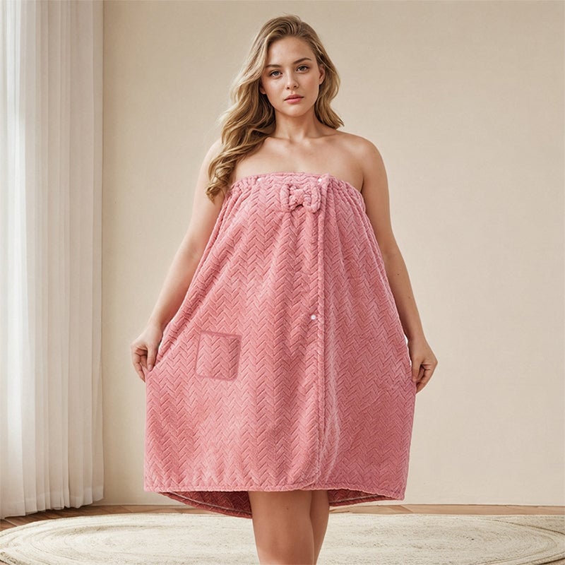 Serviette de bain taille plus de couleur unie