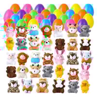 Prefilled Easter Eggs, Filled with Plush Animal Toys(28 pcs/set)