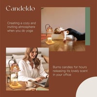 Wood Candle Warmer Lamp with Timer