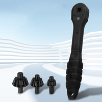 Dual-Head Ratchet Drill Chuck Wrench