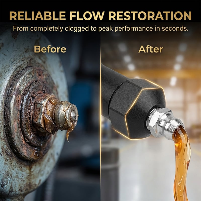  Heavy Duty Grease Fitting Cleaner Unclog Tool