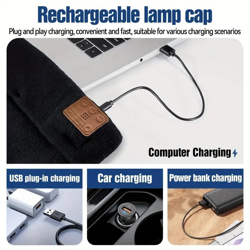 Smart Beanie with 3-Stage LED Lighting